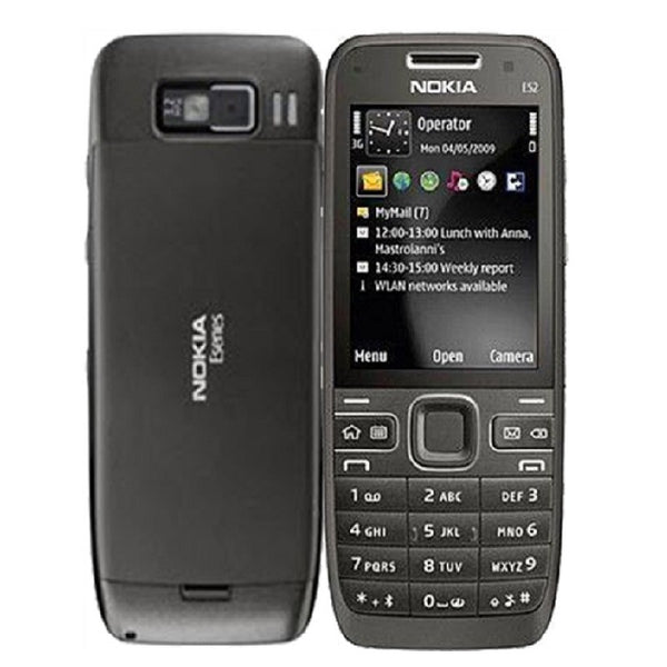 Nokia E52 60MB 3G Black Unlocked (Refurbished-Grade A)